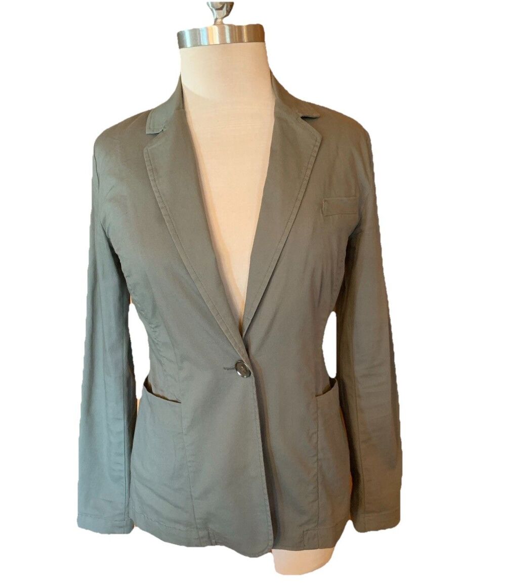 Cabi Blazer Jacket Size XS Olive Green Sporty Office Work Business Cute Stretch